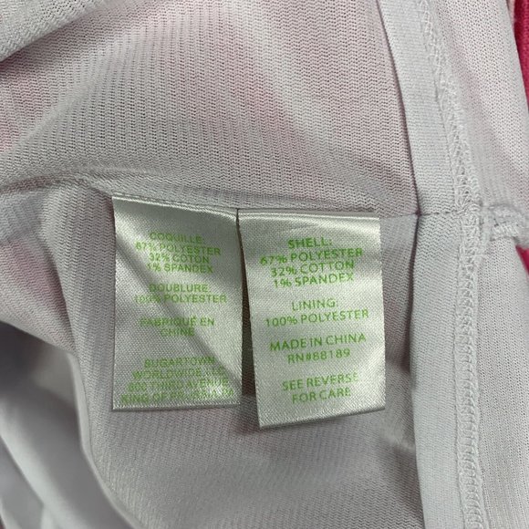 Lilly Pulitzer Dress Women's Small Pink White Brielle Striped Polyester Cotton - Picture 14 of 16